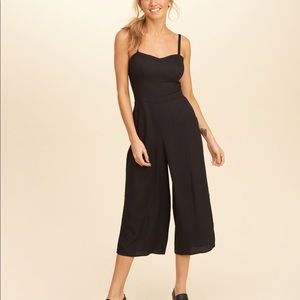 Hollister Black Culotte Jumpsuit